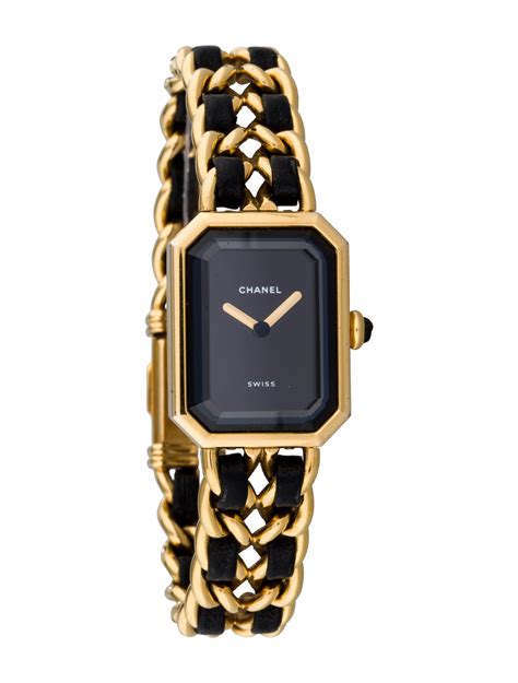 black chanel watch women's